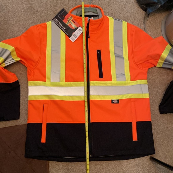 Dickies high visibility, softshell safety cross back jacket, men’s size XL - Picture 17 of 17